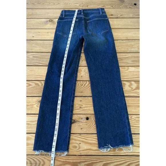 Frame Le High Straight Jeans Size 24 Women’s Blue - Picture 7 of 10